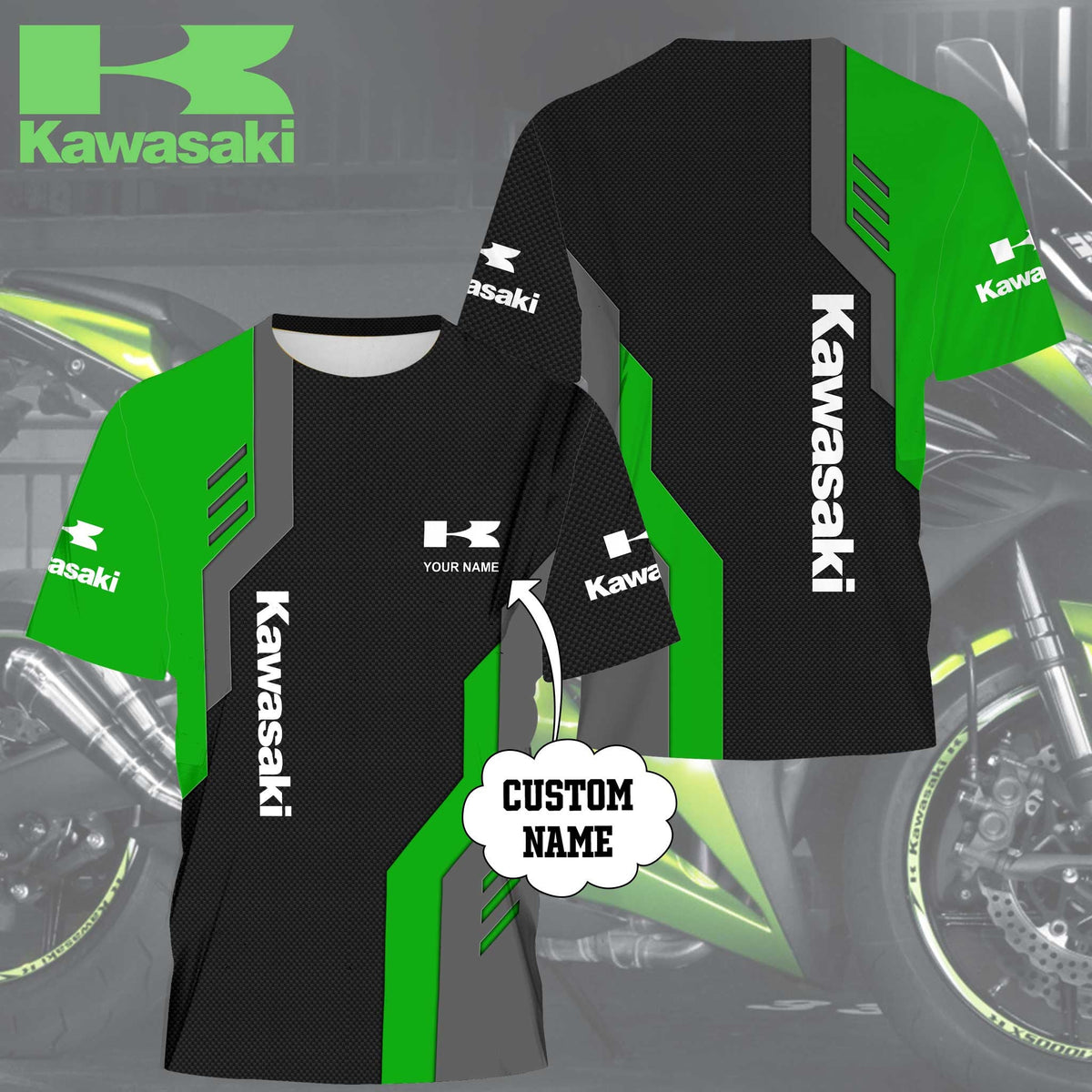 Personalized KAWA 3D Apparels YVT1079