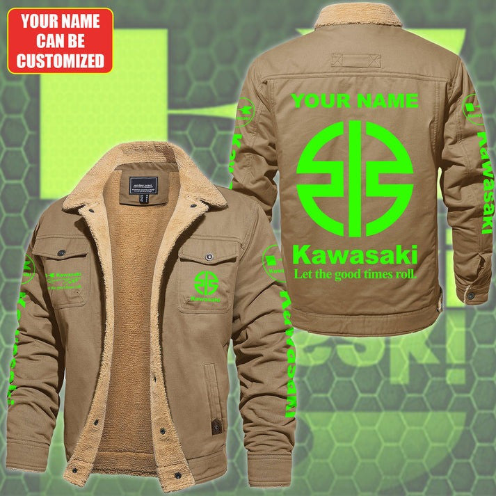 Custom Name KAWA Limited Edition Fleece Cotton Jacket CR251131