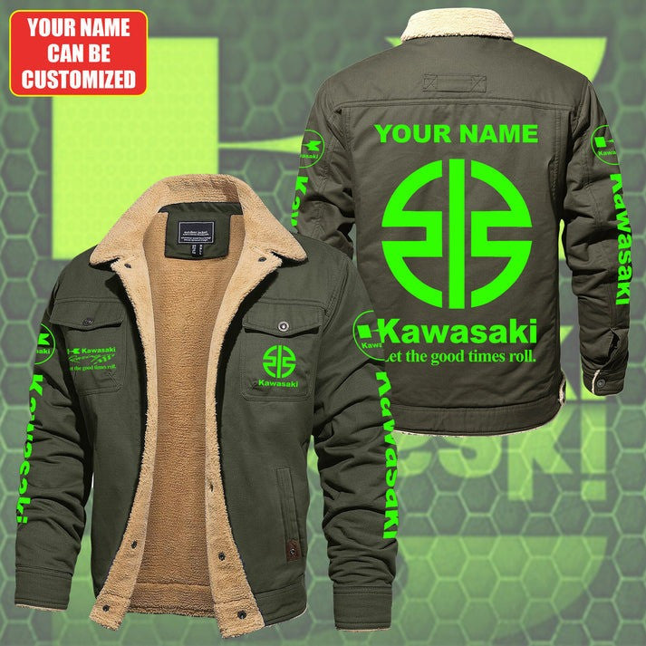 Custom Name KAWA Limited Edition Fleece Cotton Jacket CR251131