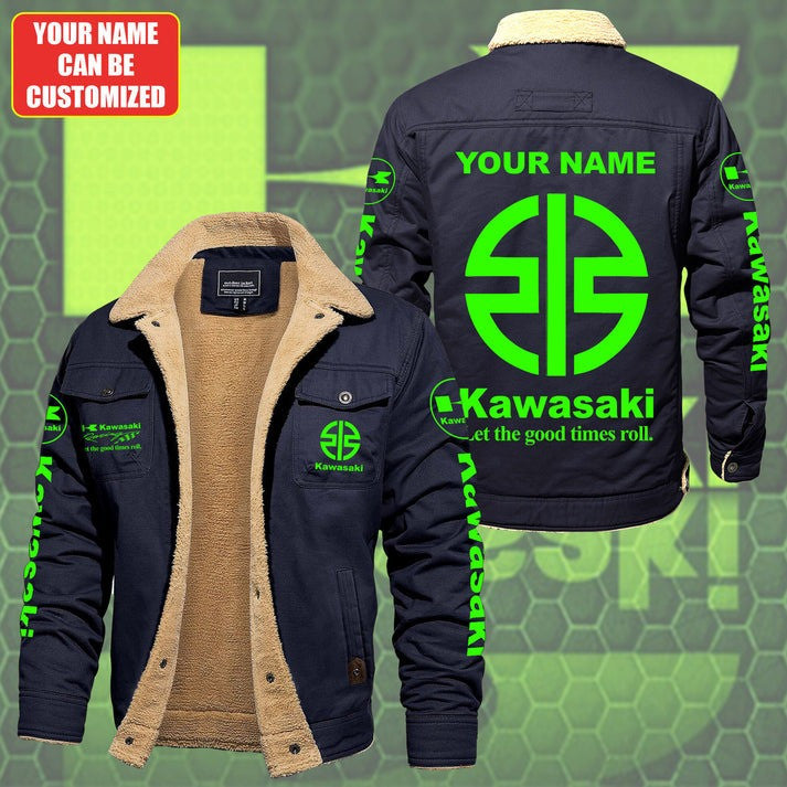 Custom Name KAWA Limited Edition Fleece Cotton Jacket CR251131