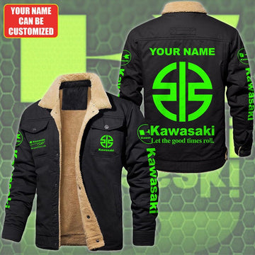 Custom Name KAWA Limited Edition Fleece Cotton Jacket CR251131