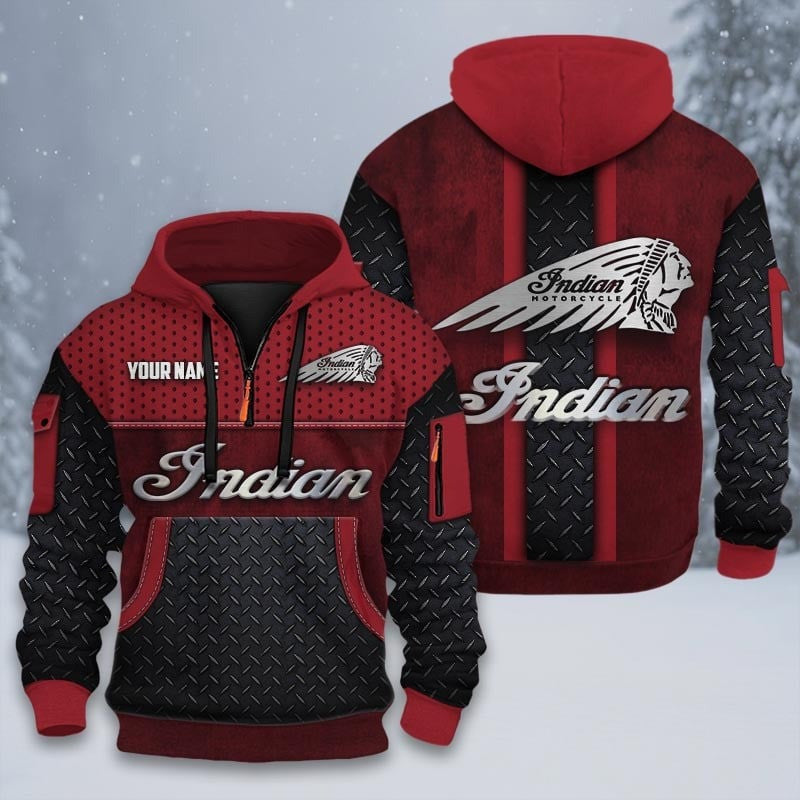 Custom Name IM 3D Quarter Zip Hoodie CR251201
