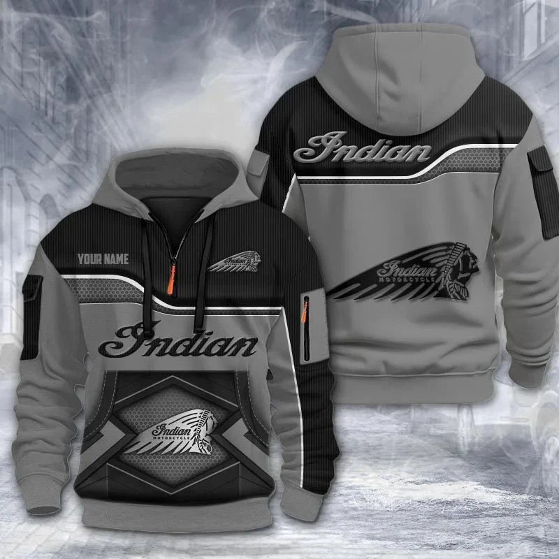 Custom Name IM 3D Quarter Zip Hoodie CR260301