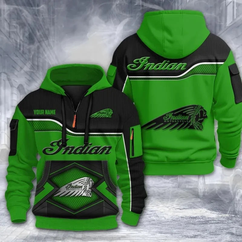 Custom Name IM 3D Quarter Zip Hoodie CR260301