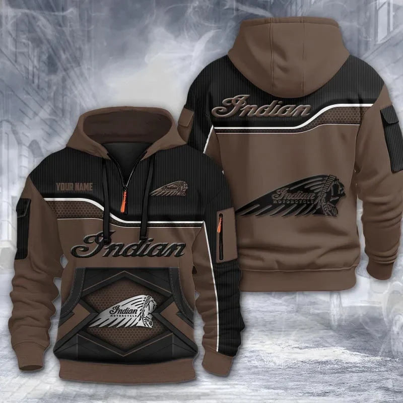 Custom Name IM 3D Quarter Zip Hoodie CR260301