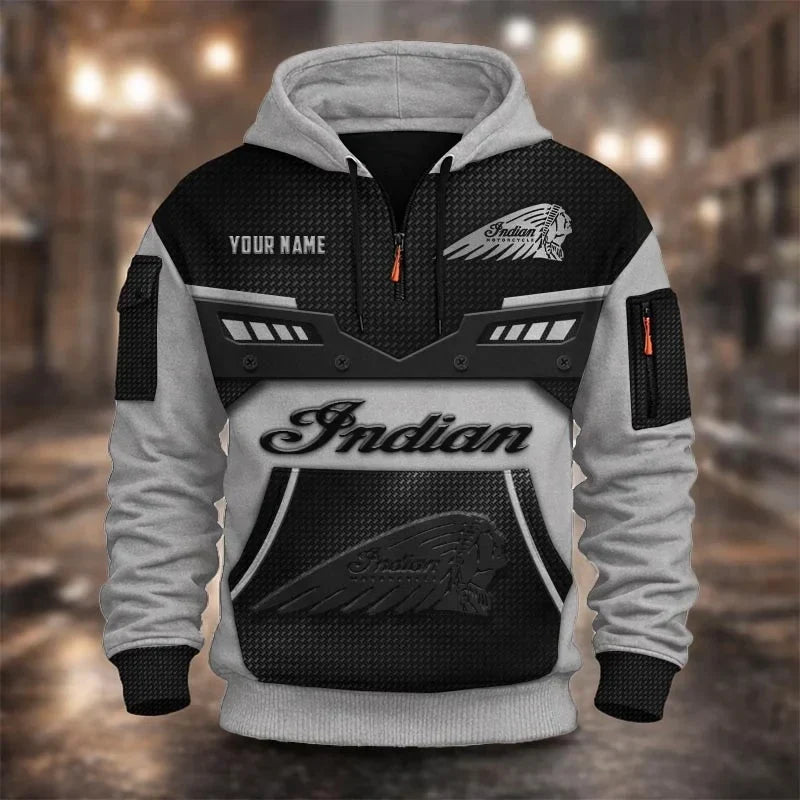 Custom Name IM 3D Quarter Zip Hoodie