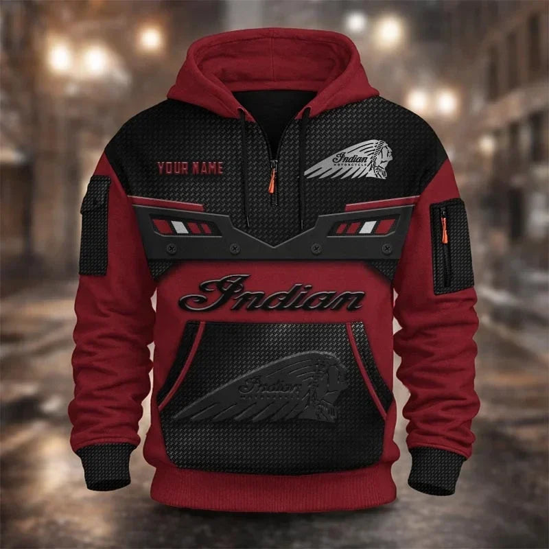 Custom Name IM 3D Quarter Zip Hoodie