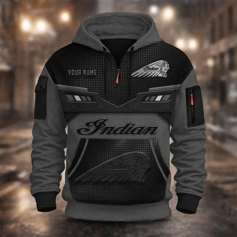 Custom Name IM 3D Quarter Zip Hoodie