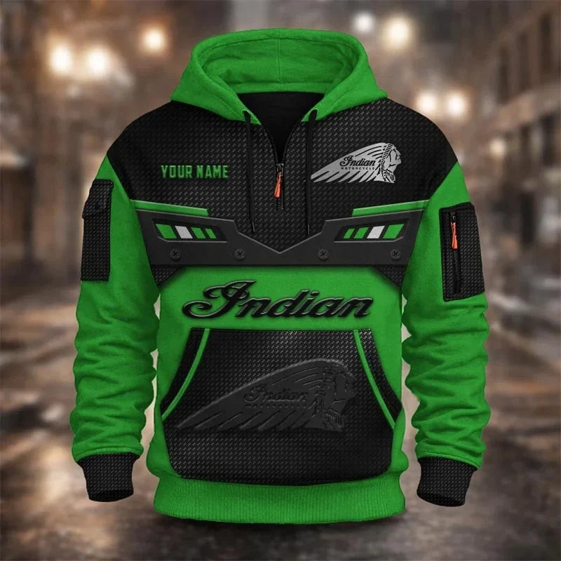 Custom Name IM 3D Quarter Zip Hoodie