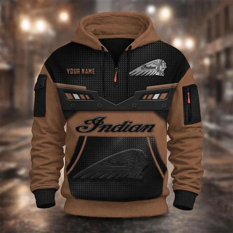 Custom Name IM 3D Quarter Zip Hoodie