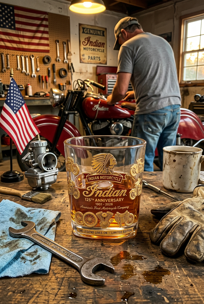 IM Motorcycle Special Drinking Glass