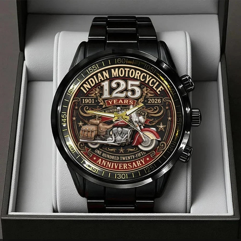 IM 125th Anniversary Black Stainless Steel Watch
