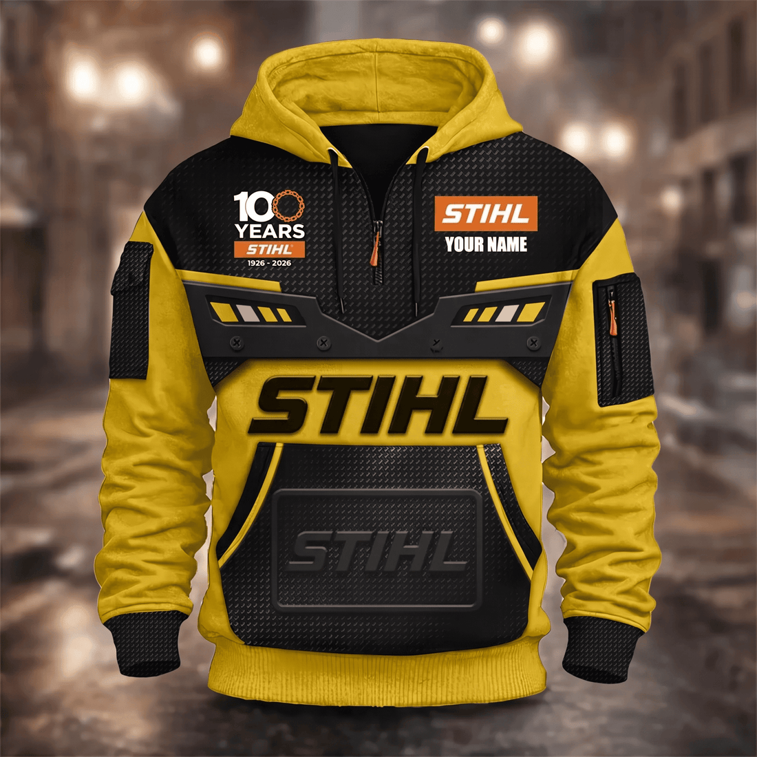 STL 3D Quarter Zip Hoodie