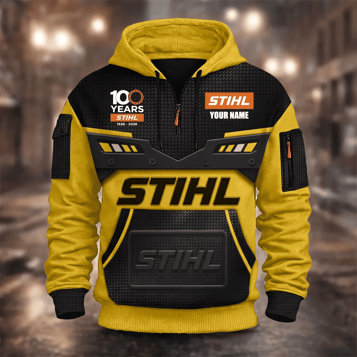 STL 3D Quarter Zip Hoodie