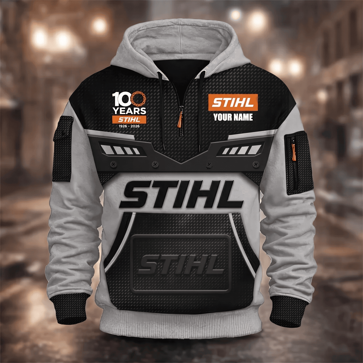 STL 3D Quarter Zip Hoodie