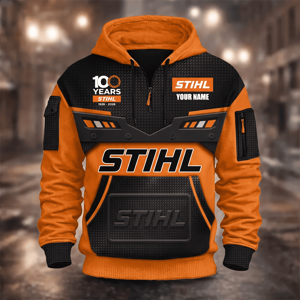 STL 3D Quarter Zip Hoodie