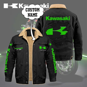 Custom Name KAWA Limited Edition Fleece Cotton Jacket THAOVTT1163