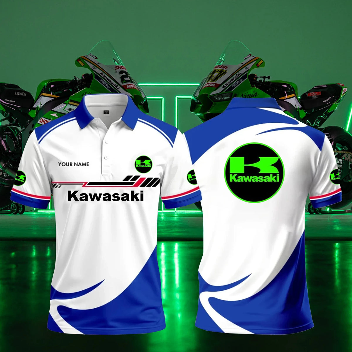 Personalized KAWA Limited Edition 3D Polo Shirts