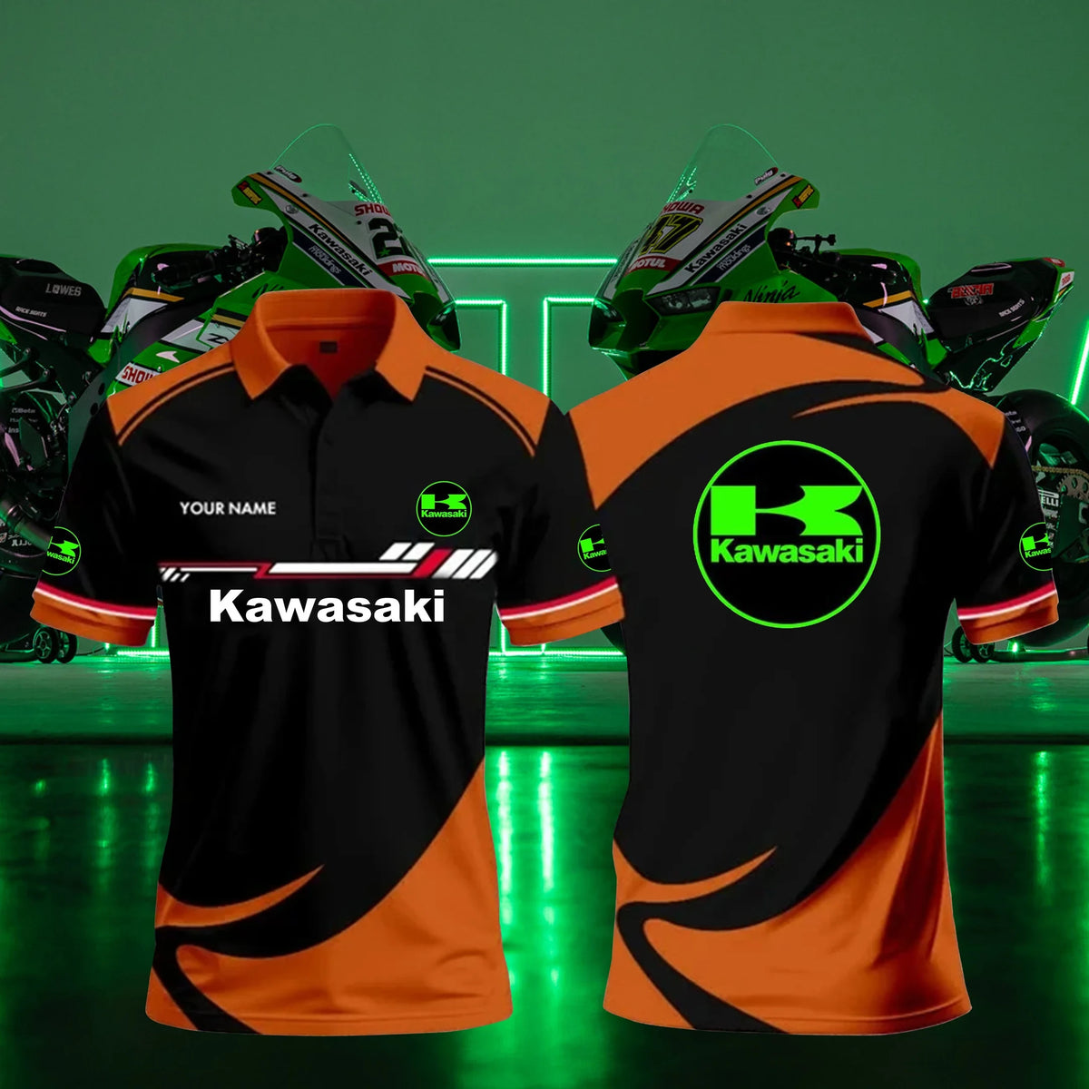 Personalized KAWA Limited Edition 3D Polo Shirts