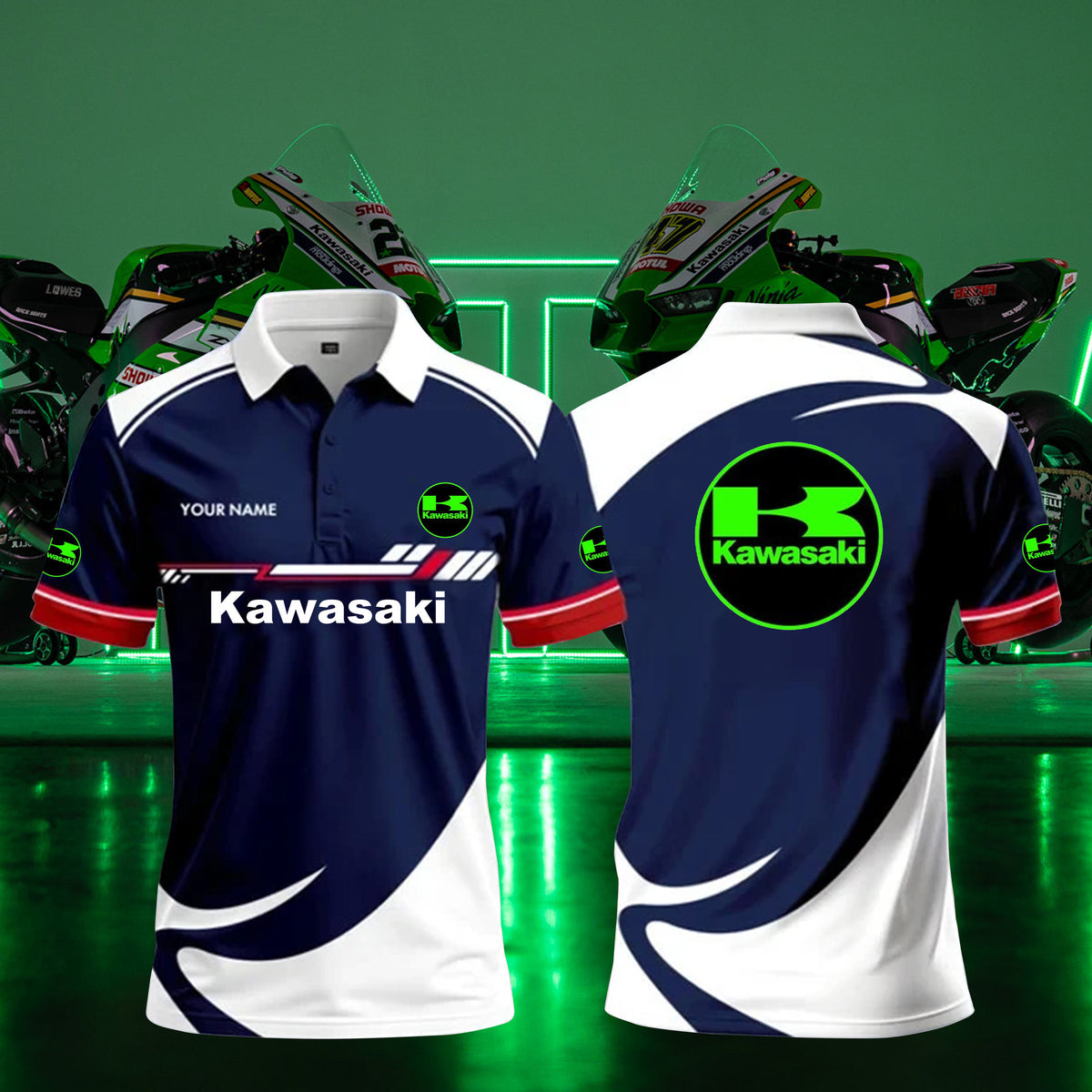 Personalized KAWA Limited Edition 3D Polo Shirts