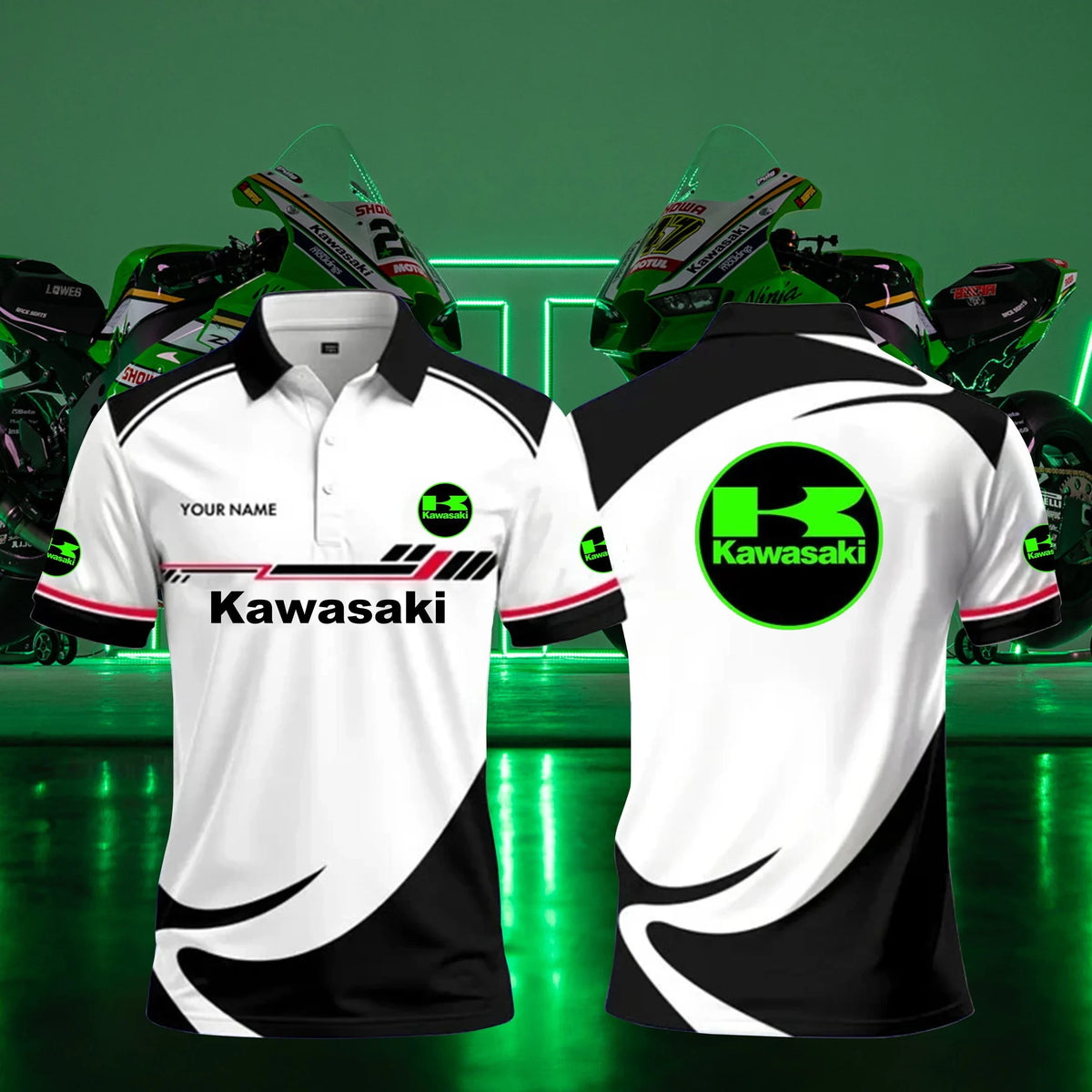 Personalized KAWA Limited Edition 3D Polo Shirts