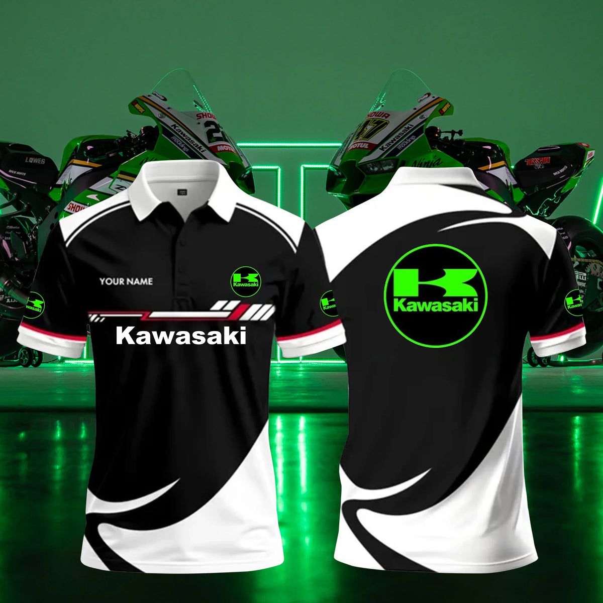 Personalized KAWA Limited Edition 3D Polo Shirts