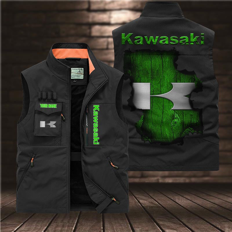 Custom Name KAWA DMGJ0521 Multicolor Vest
