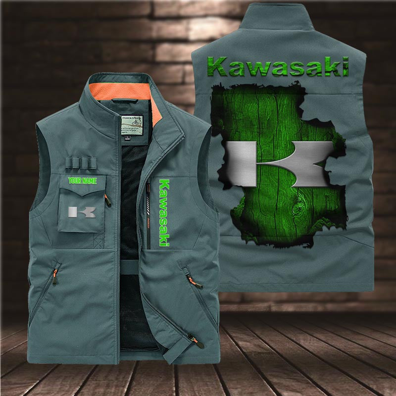 Custom Name KAWA DMGJ0521 Multicolor Vest