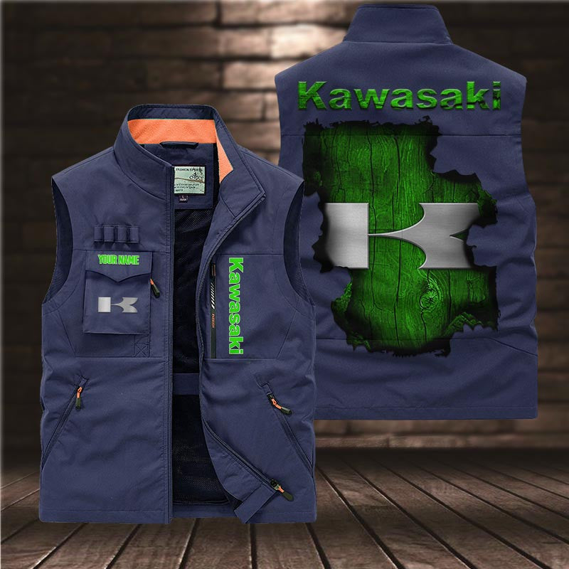 Custom Name KAWA DMGJ0521 Multicolor Vest
