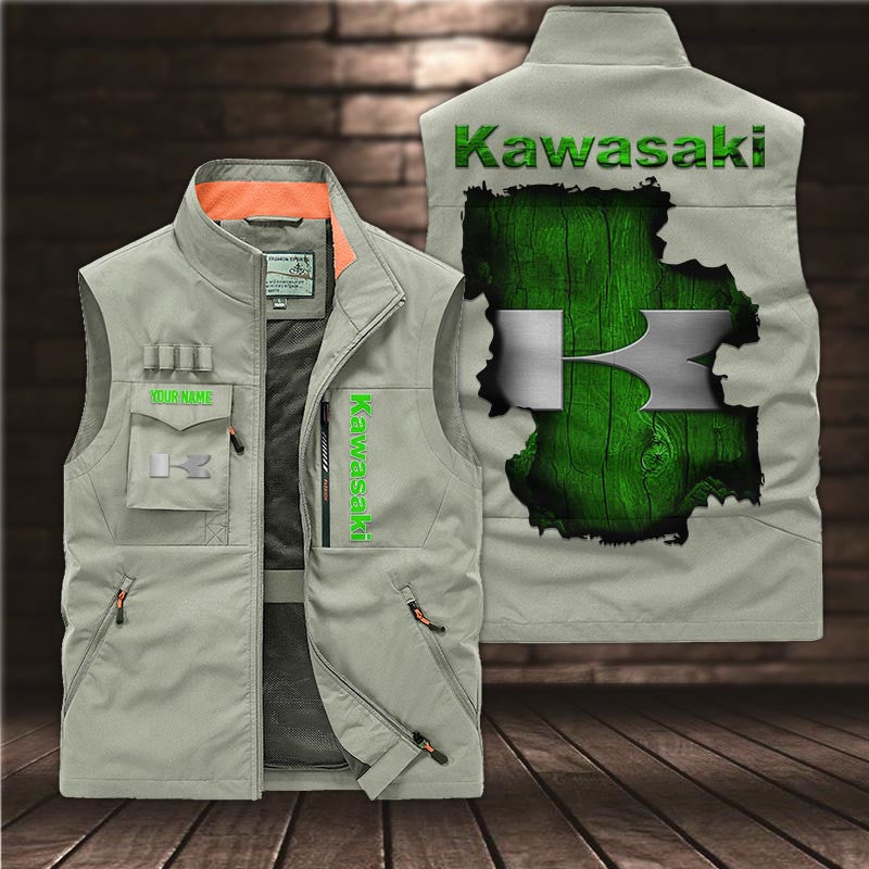Custom Name KAWA DMGJ0521 Multicolor Vest