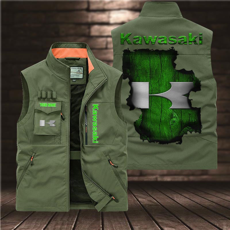 Custom Name KAWA DMGJ0521 Multicolor Vest