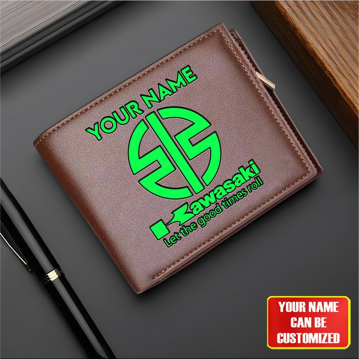 KAWA Personalized Leather Wallet For Fans – Limited Edition CR030608 YVT0053