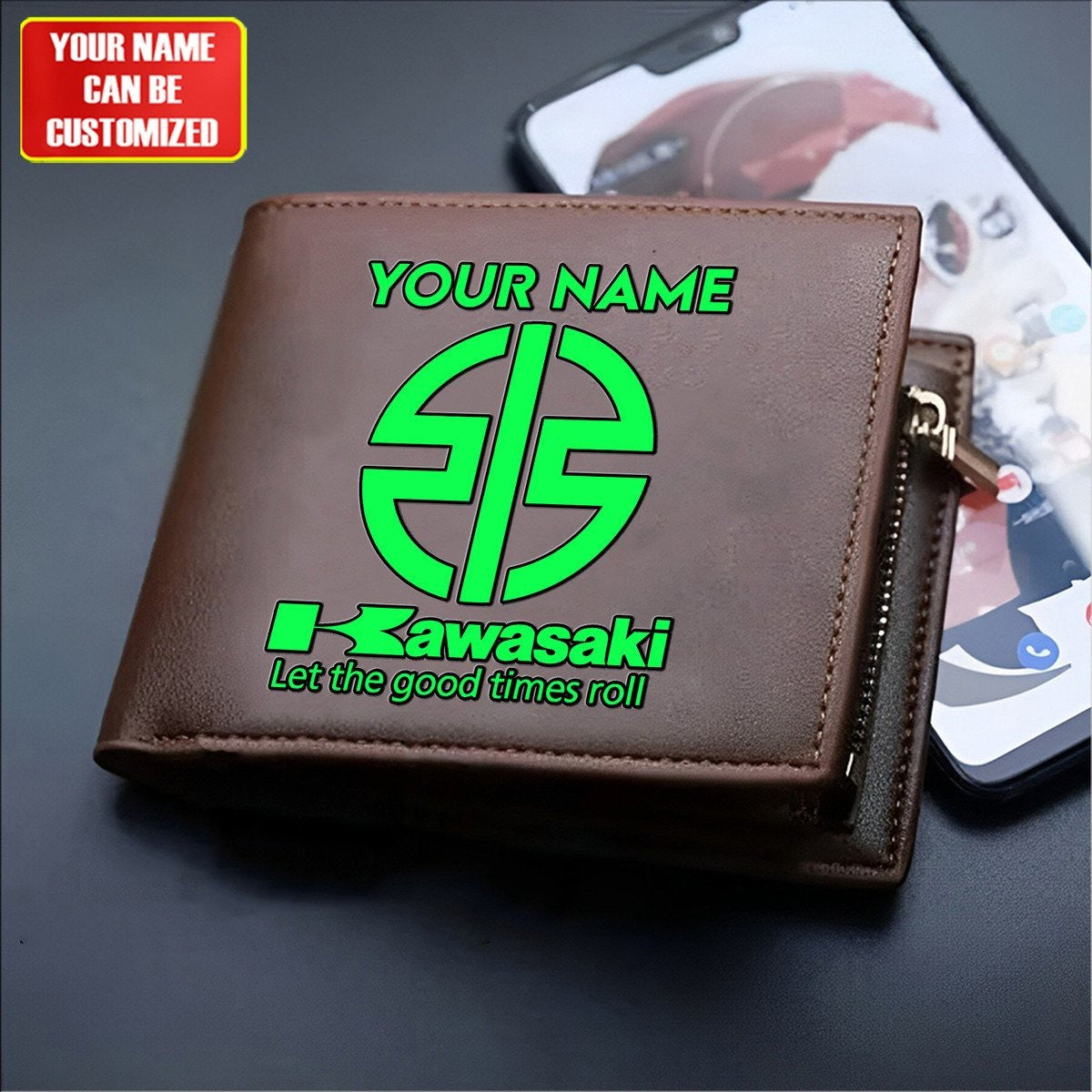 KAWA Personalized Leather Wallet For Fans – Limited Edition CR030608 YVT0053