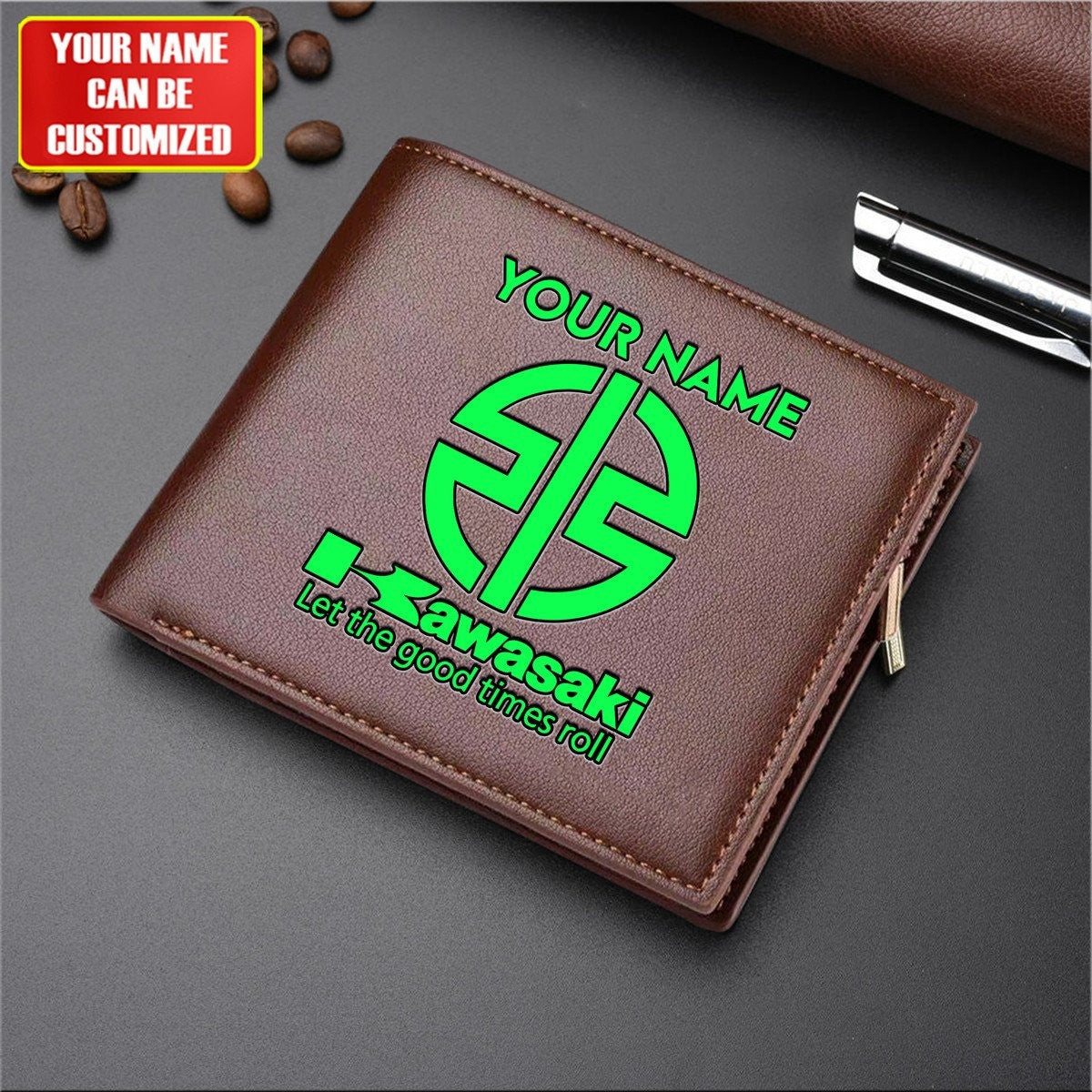 KAWA Personalized Leather Wallet For Fans – Limited Edition CR030608 YVT0053