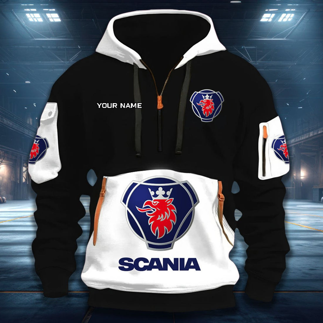 SCN DDQHZH20080 Quarter Zip Hoodie