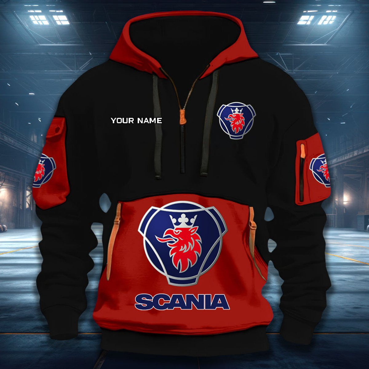 SCN DDQHZH20080 Quarter Zip Hoodie