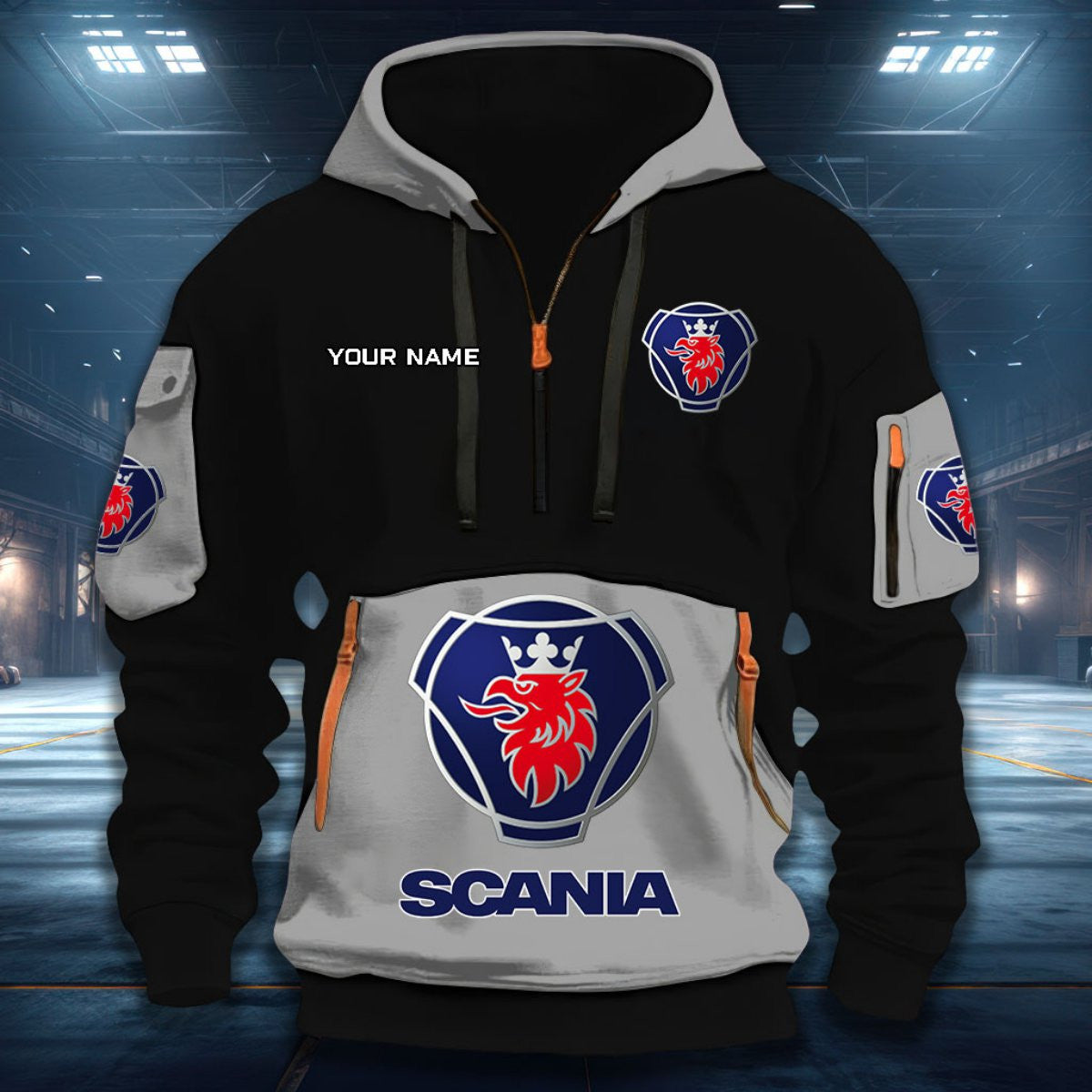 SCN DDQHZH20080 Quarter Zip Hoodie