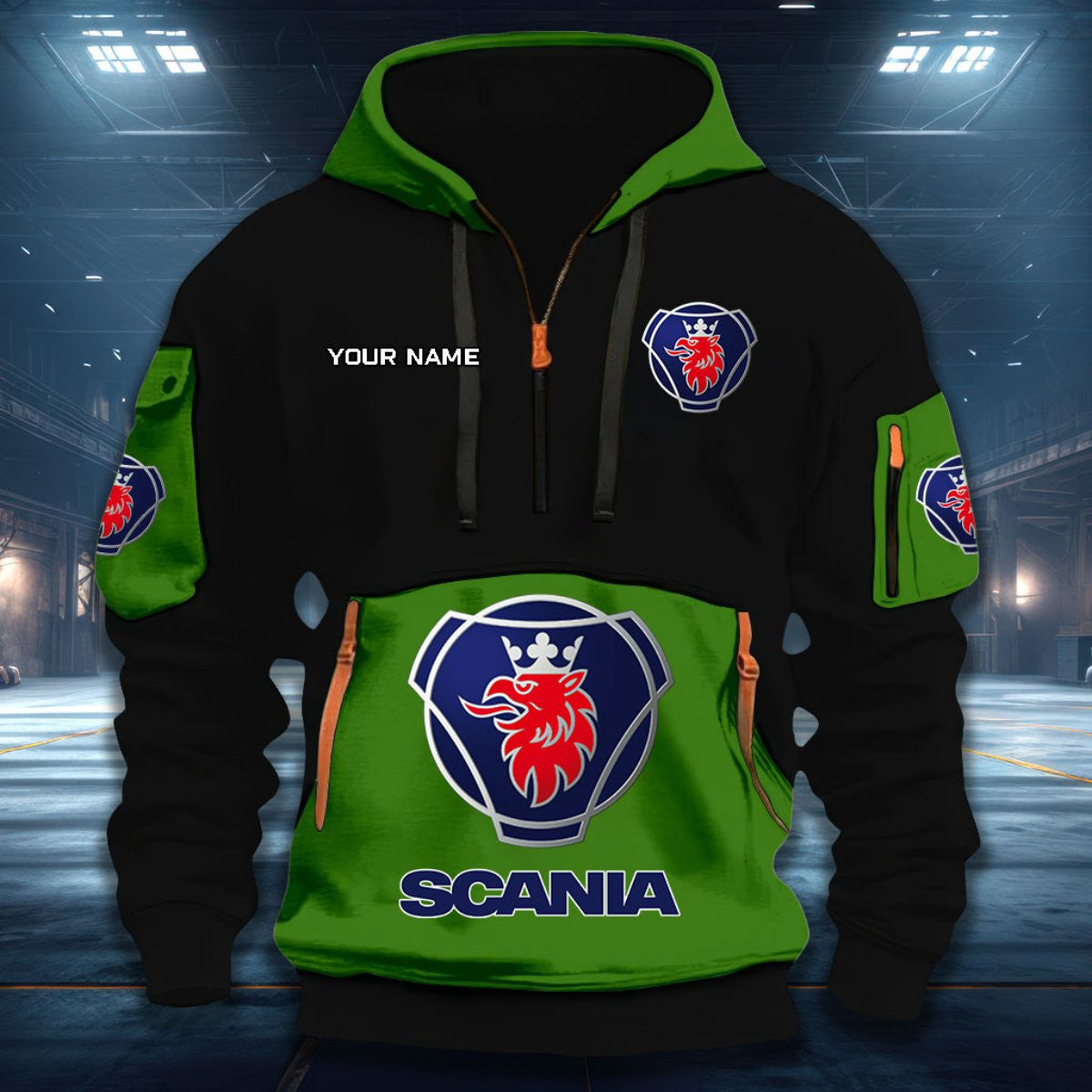SCN DDQHZH20080 Quarter Zip Hoodie