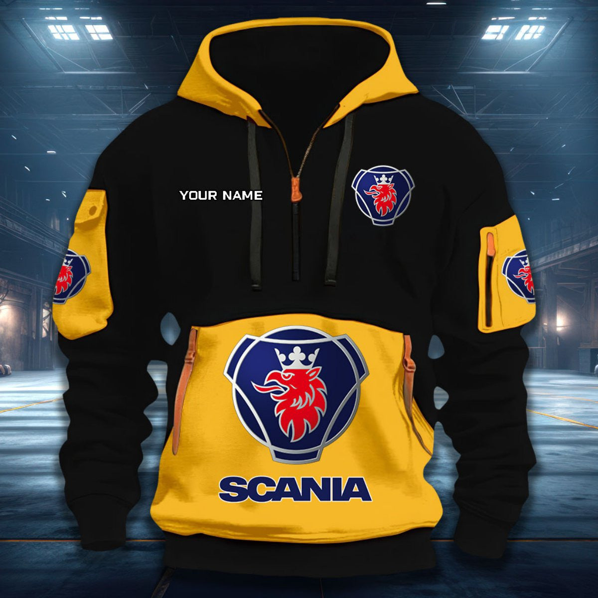 SCN DDQHZH20080 Quarter Zip Hoodie