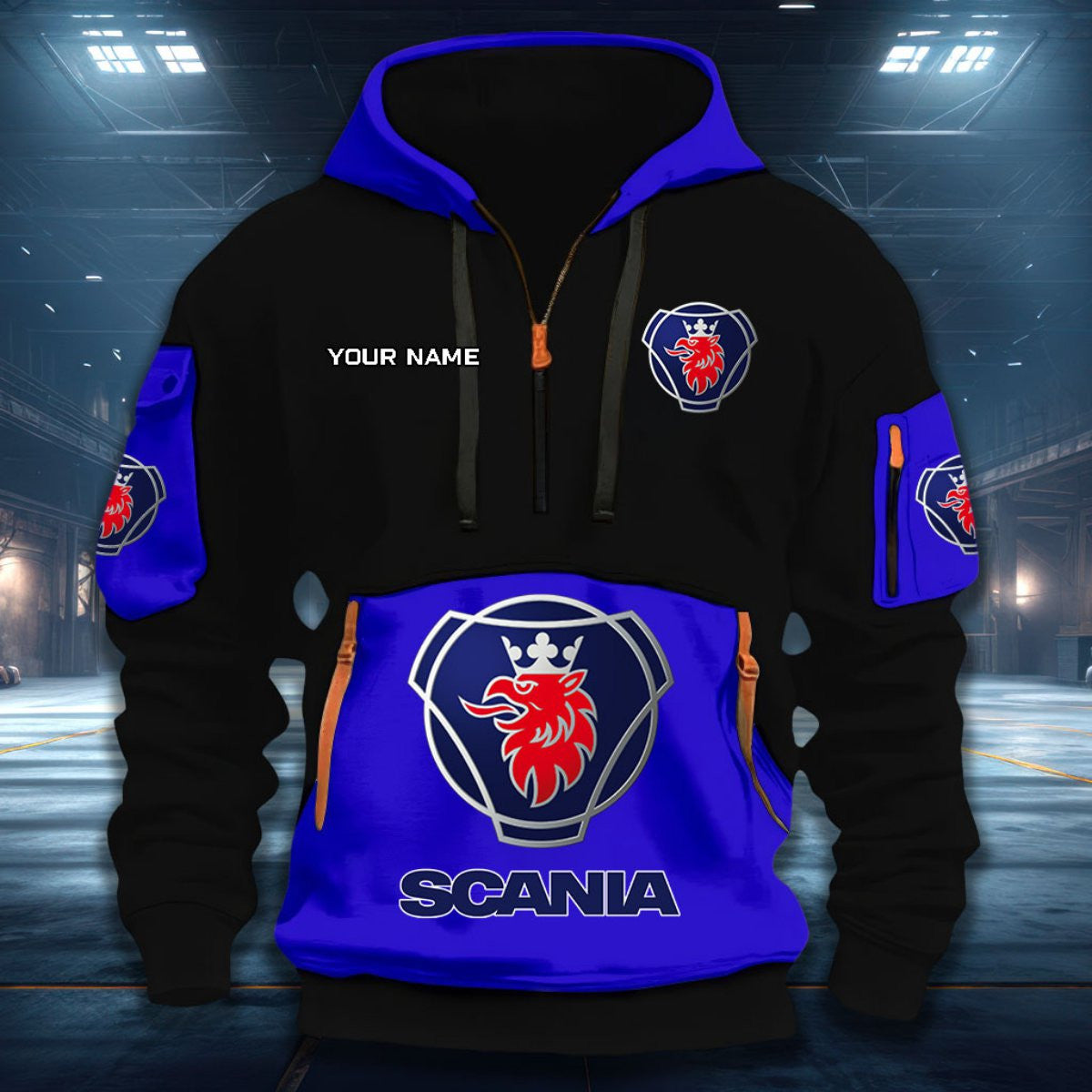 SCN DDQHZH20080 Quarter Zip Hoodie