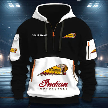 Custom Name DDQHZH20047 Quarter Zip Hoodie