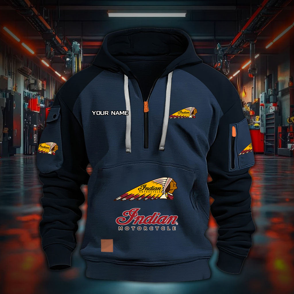 Custom Name IM DDQHZH30047 Quarter Zip Hoodie