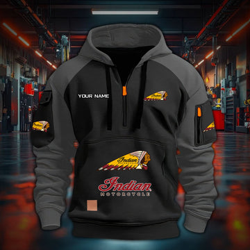 Custom Name IM DDQHZH30047 Quarter Zip Hoodie