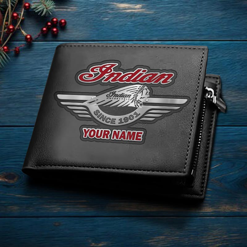 Custom Name Indian DMHD1651 2D Leather Wallet