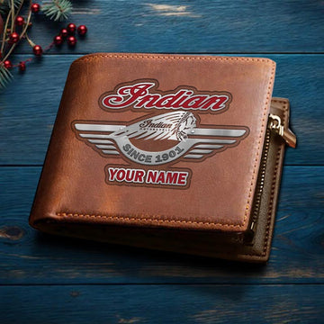 Custom Name Indian DMHD1651 2D Leather Wallet