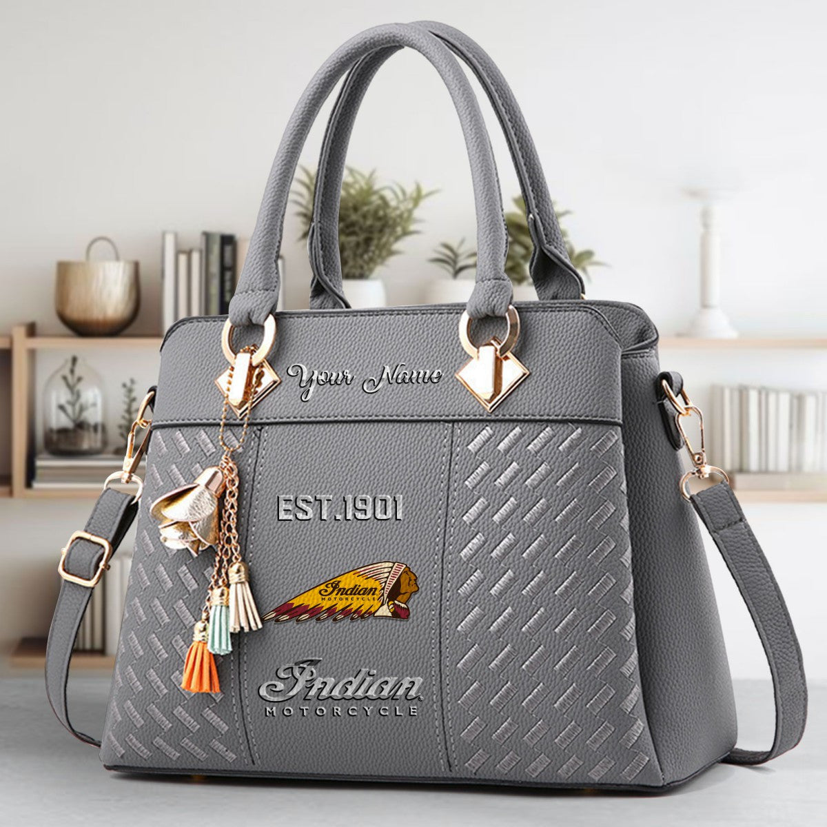Custom Name IM Zip Handbag Multicolor WINSBC11051