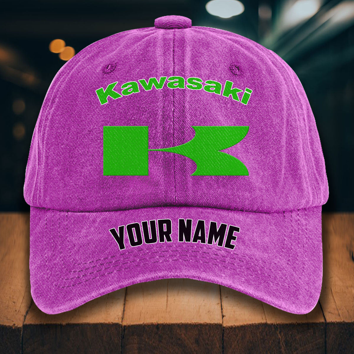 Custom Name KAWA Washed Denim Hats