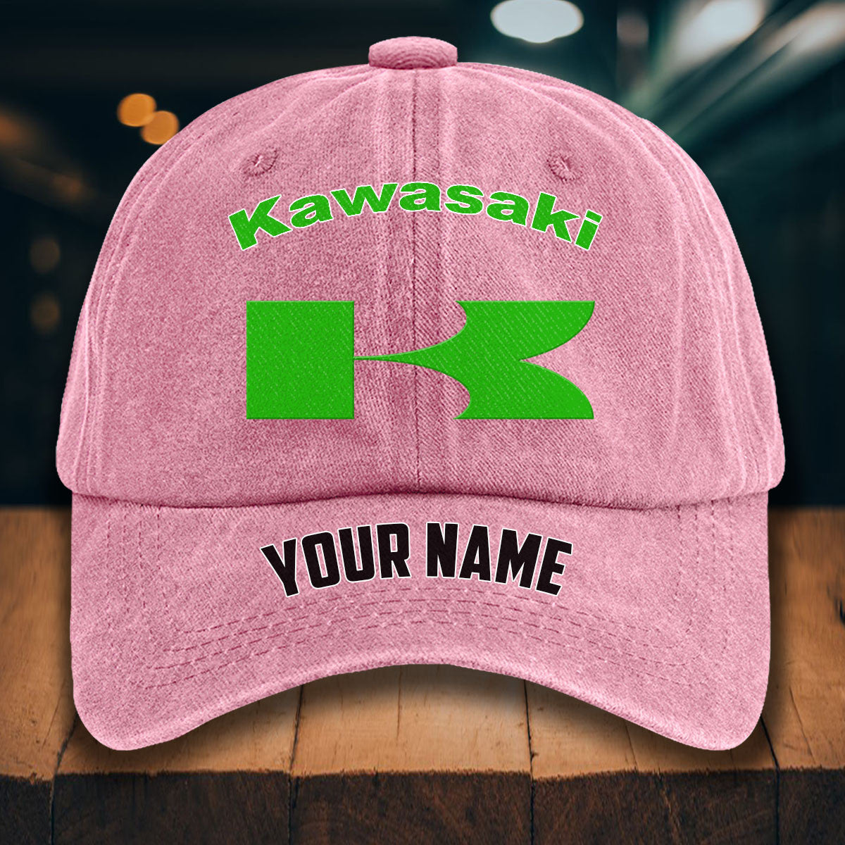 Custom Name KAWA Washed Denim Hats