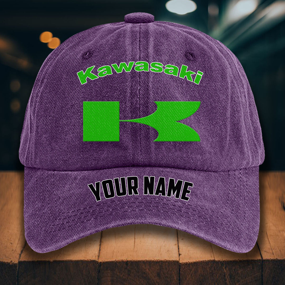 Custom Name KAWA Washed Denim Hats