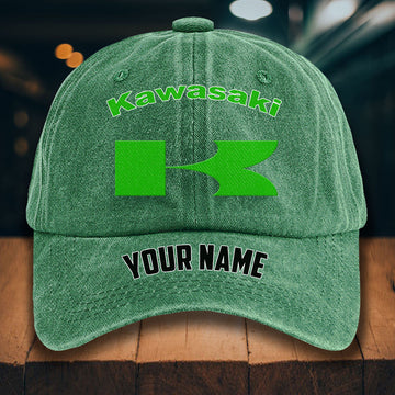 Custom Name KAWA Washed Denim Hats